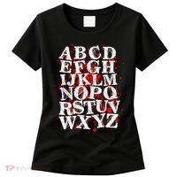 Spooky Halloween Alphabet Letters Women's T-Shirt thumb 0
