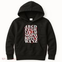 Spooky Halloween Alphabet Letters Kids Hoodie thumb 0