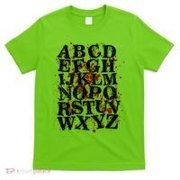 Spooky Halloween Alphabet Letters T-Shirt thumb 0