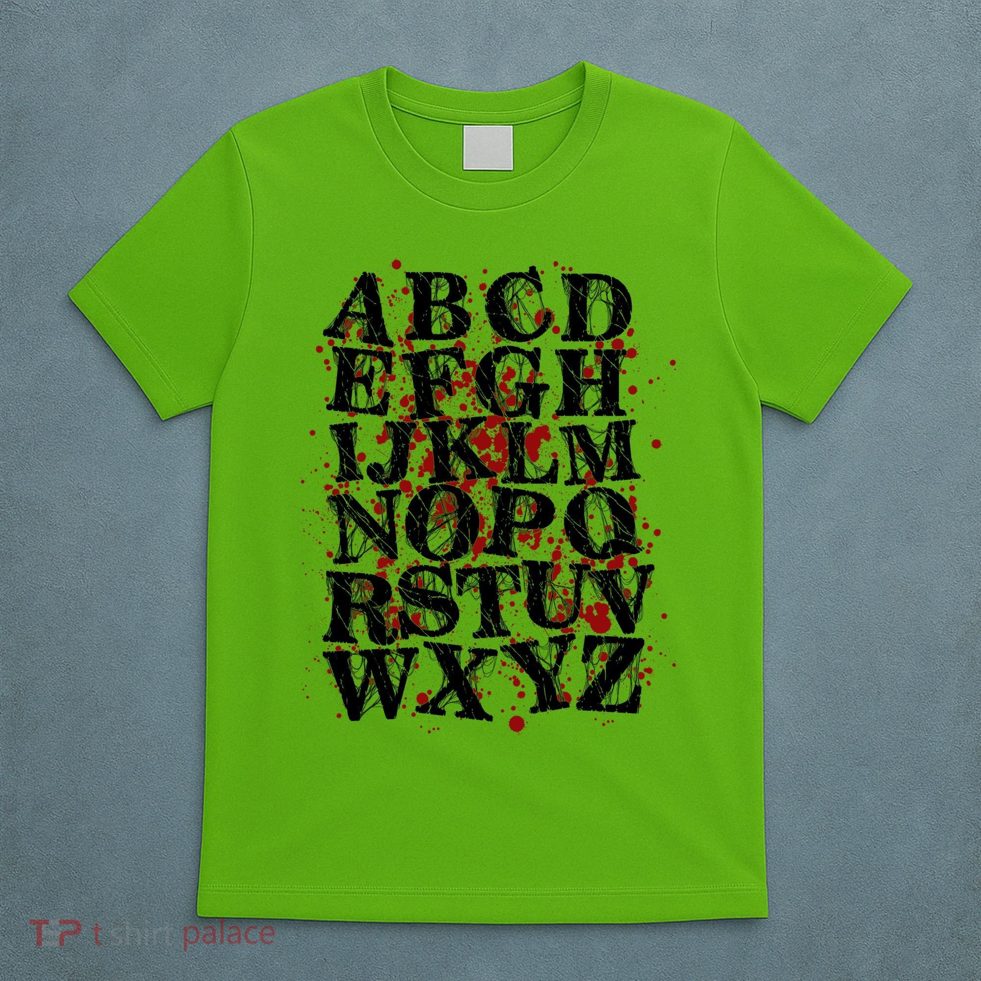 Spooky Halloween Alphabet Letters T-Shirt