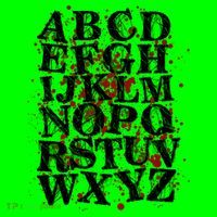 Spooky Halloween Alphabet Letters T-Shirt thumb 7