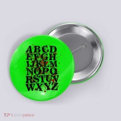 Spooky Halloween Alphabet Letters Button