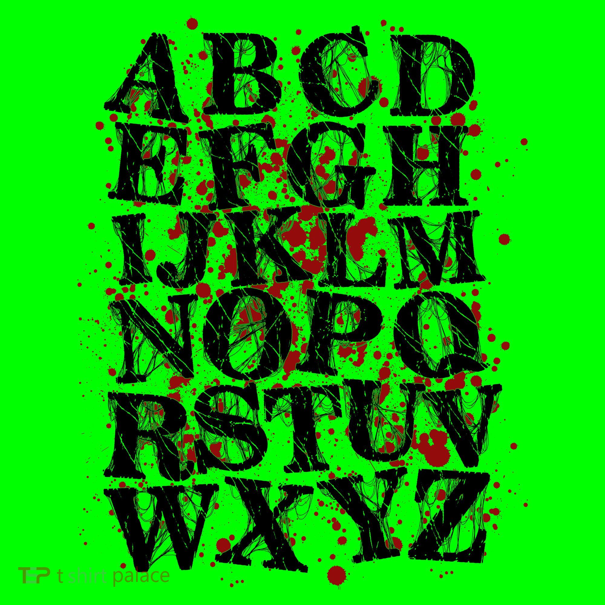 Spooky Halloween Alphabet Letters Button