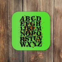 Spooky Halloween Alphabet Letters Coaster thumb 0