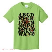Spooky Halloween Alphabet Letters Kids T-Shirt thumb 0