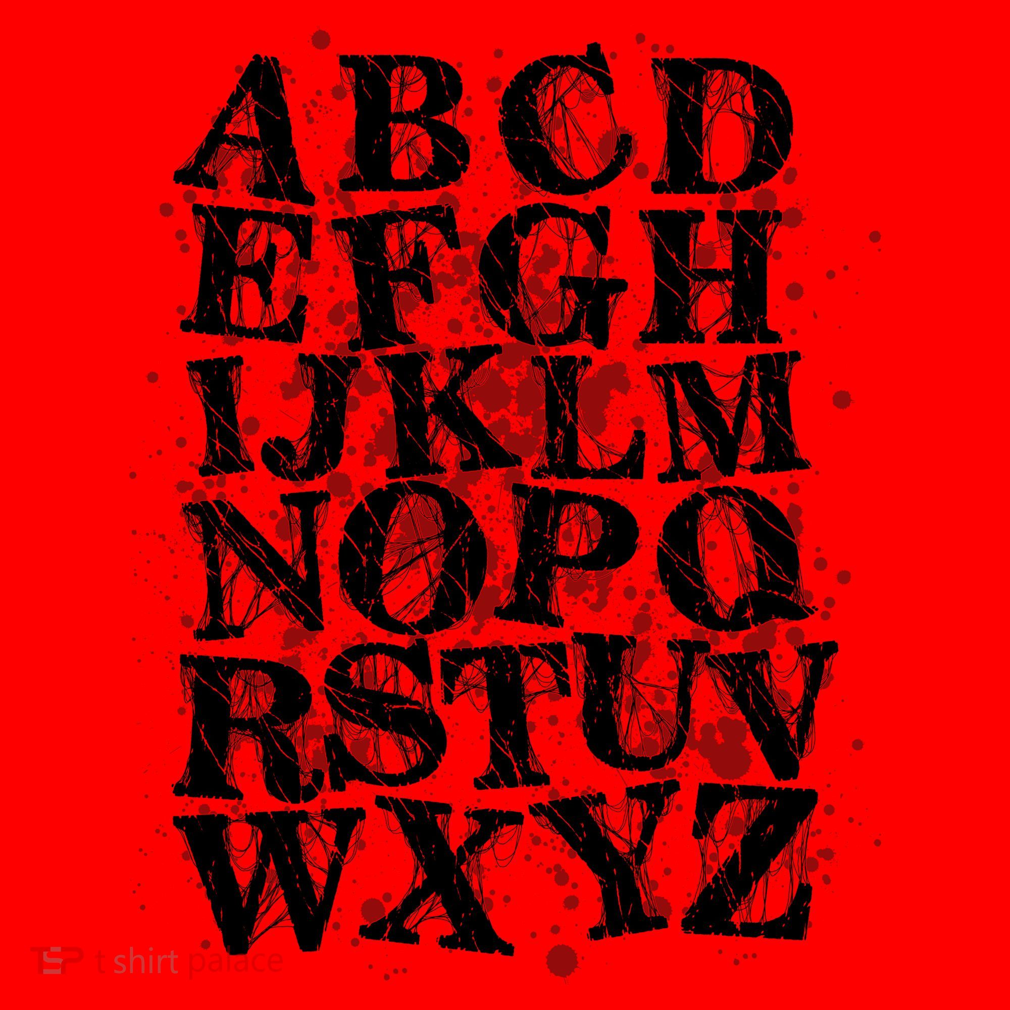 Spooky Halloween Alphabet Letters Santa Hat