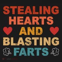 Stealing Hearts And Blasting Farts Funny Valentines Day Backpack thumb 2