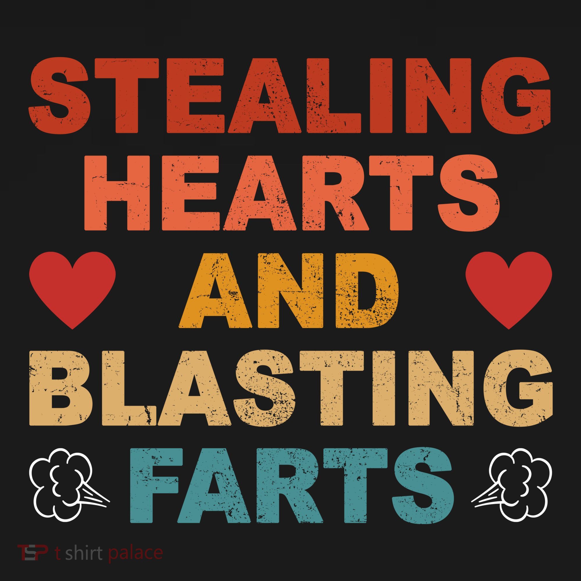 Stealing Hearts And Blasting Farts Funny Valentines Day Coaster
