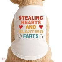 Stealing Hearts And Blasting Farts Funny Valentines Day Doggie Tank thumb 0