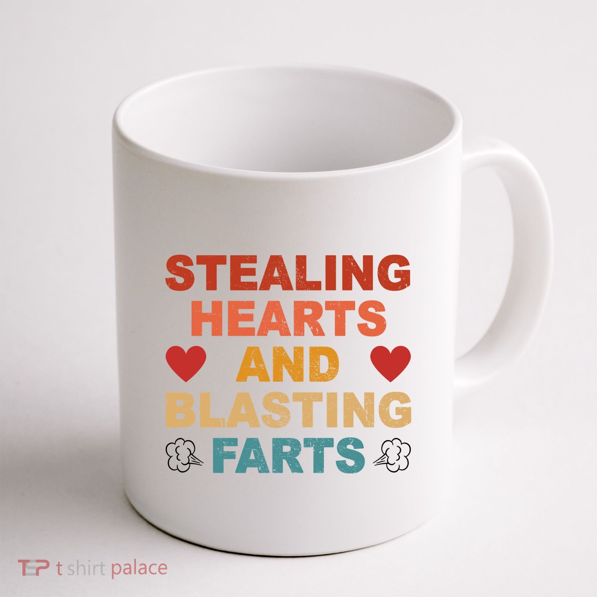 Stealing Hearts And Blasting Farts Funny Valentines Day Coffee Mug
