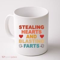 Stealing Hearts And Blasting Farts Funny Valentines Day Coffee Mug thumb 0