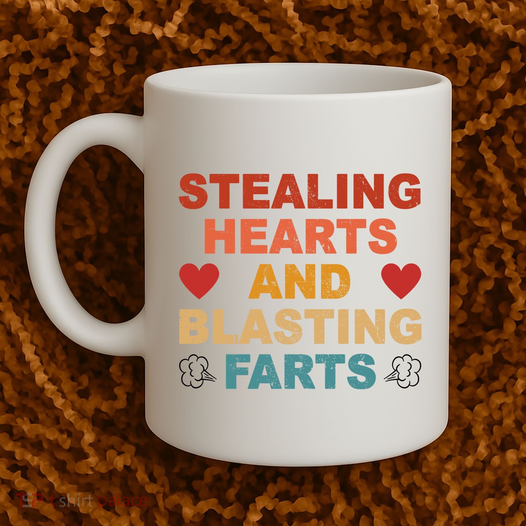 Stealing Hearts And Blasting Farts Funny Valentines Day Coffee Mug