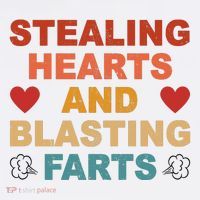 Stealing Hearts And Blasting Farts Funny Valentines Day Women's Hoodie thumb 2