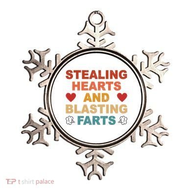 Stealing Hearts And Blasting Farts Funny Valentines Day Ornament