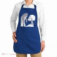 Skeleton Holding A Cat Shirt Lazy Halloween Costume Skull Apron thumb 2