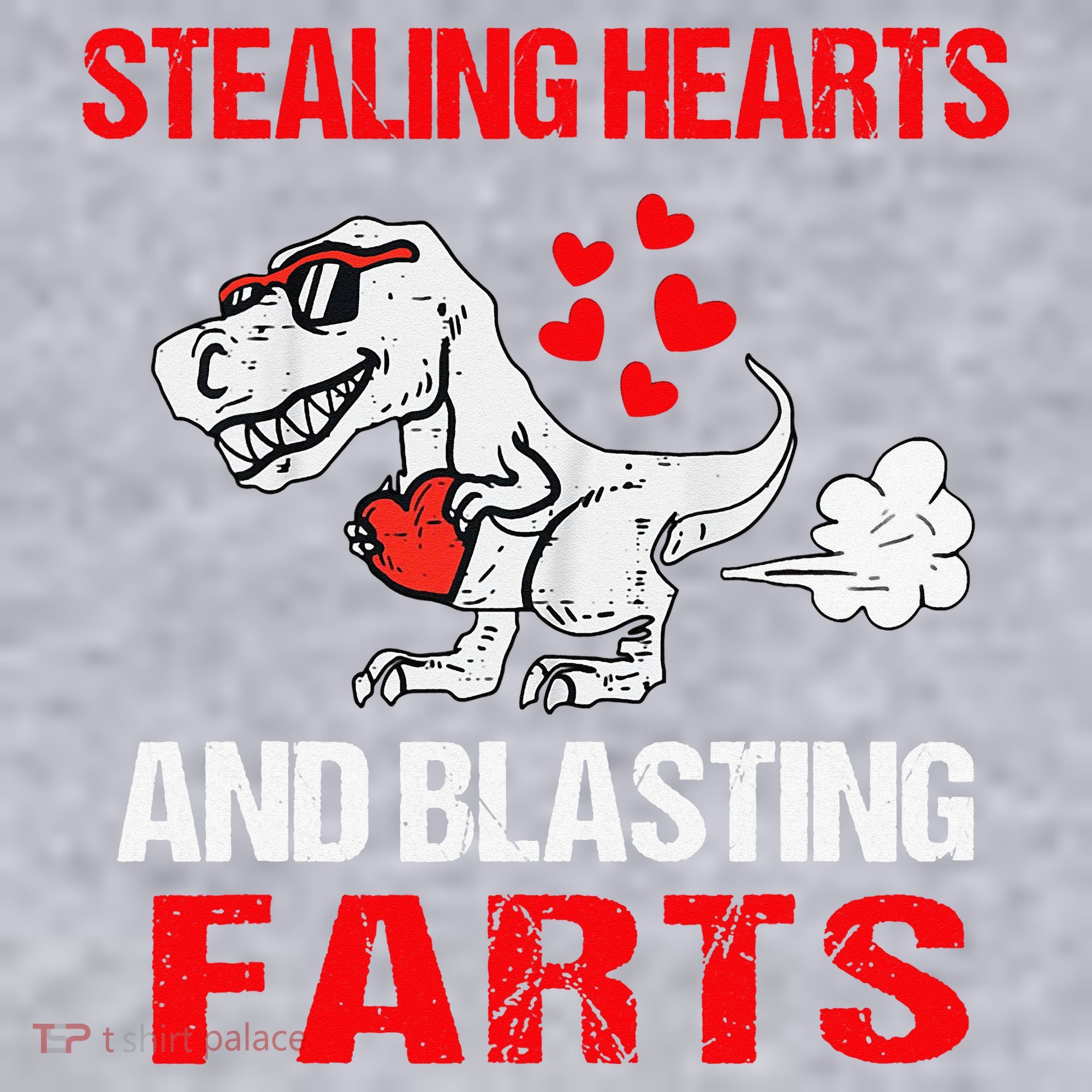 Stealing Hearts And Blasting Farts T Rex Cute Women's Sweatshirt