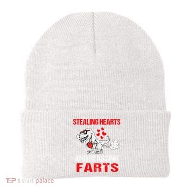 Stealing Hearts And Blasting Farts T Rex Cute Beanie