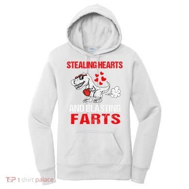 Stealing Hearts And Blasting Farts T Rex Cute Women's Hoodie