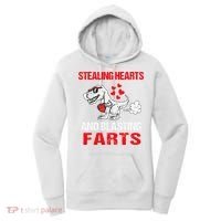 Stealing Hearts And Blasting Farts T Rex Cute Women's Hoodie thumb 0