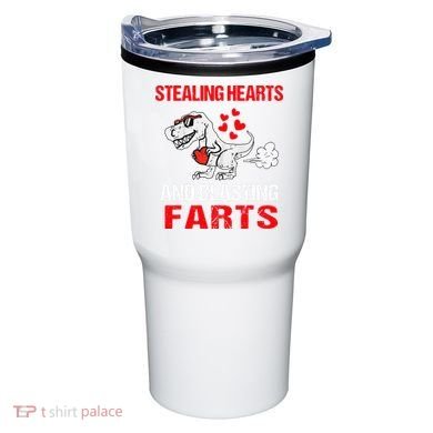 Stealing Hearts And Blasting Farts T Rex Cute Tumbler