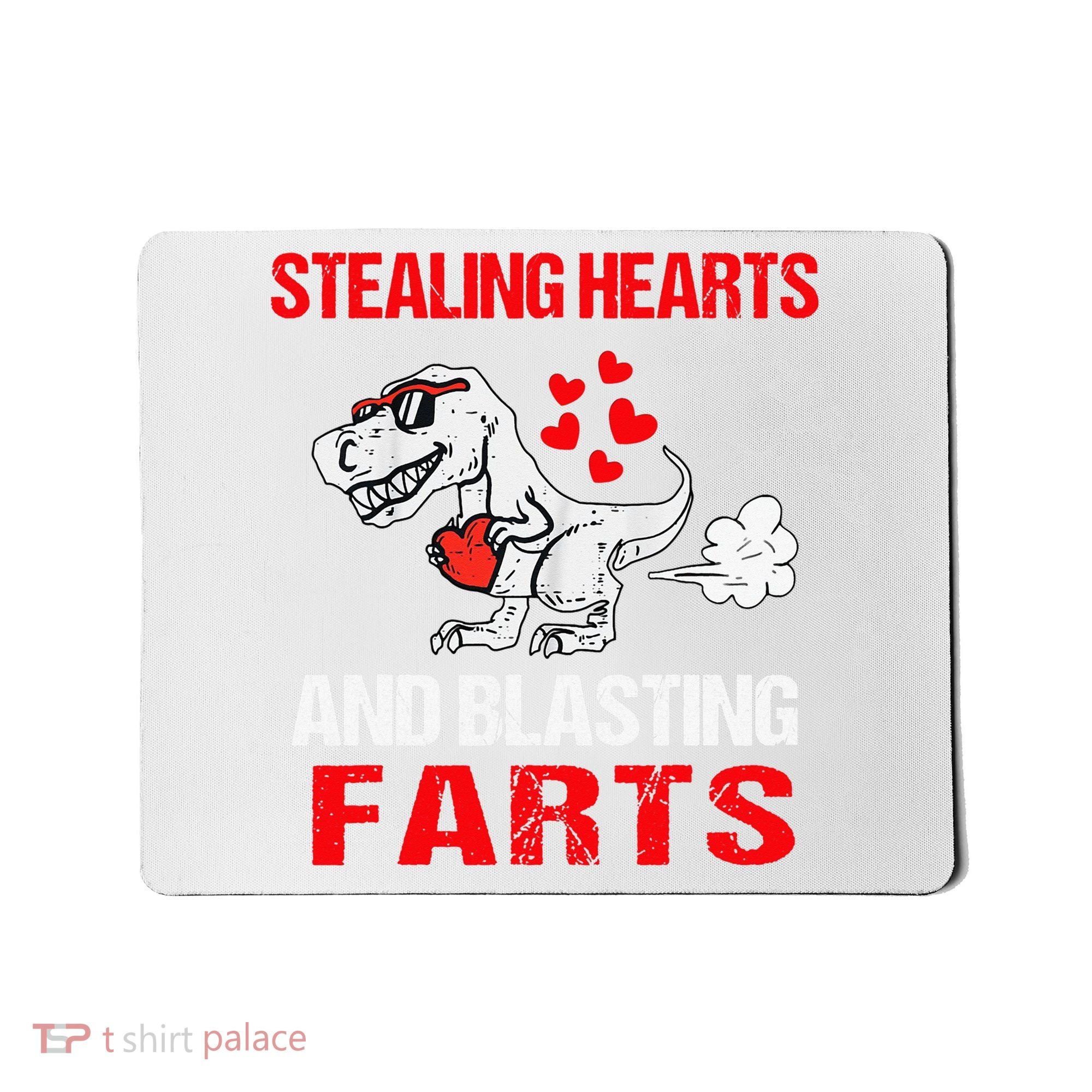 Stealing Hearts And Blasting Farts T Rex Cute Mousepad
