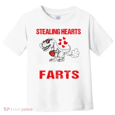 Stealing Hearts And Blasting Farts T Rex Cute Toddler T-Shirt