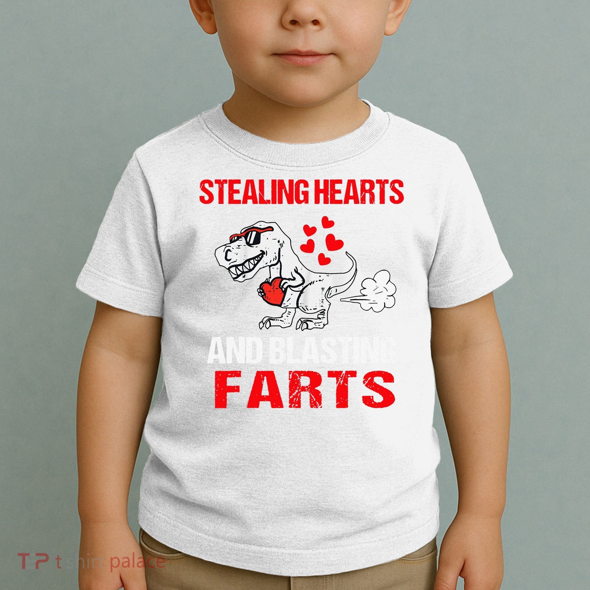 Stealing Hearts And Blasting Farts T Rex Cute Toddler T-Shirt