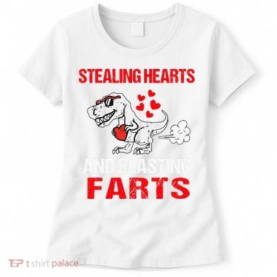 Stealing Hearts And Blasting Farts T Rex Cute Women's T-Shirt