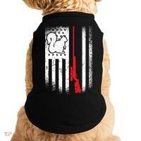 Squirrel Hunter American Flag Varmint Squirrel Hunting Gift Doggie Tank thumb 0