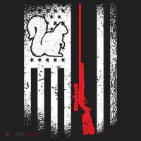 Squirrel Hunter American Flag Varmint Squirrel Hunting Gift Beanie thumb 2