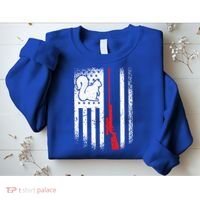 Squirrel Hunter American Flag Varmint Squirrel Hunting Gift Sweatshirt thumb 2