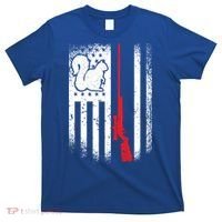 Squirrel Hunter American Flag Varmint Squirrel Hunting Gift T-Shirt thumb 0