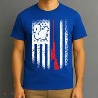 Squirrel Hunter American Flag Varmint Squirrel Hunting Gift T-Shirt thumb 3