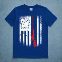 Squirrel Hunter American Flag Varmint Squirrel Hunting Gift T-Shirt thumb 5