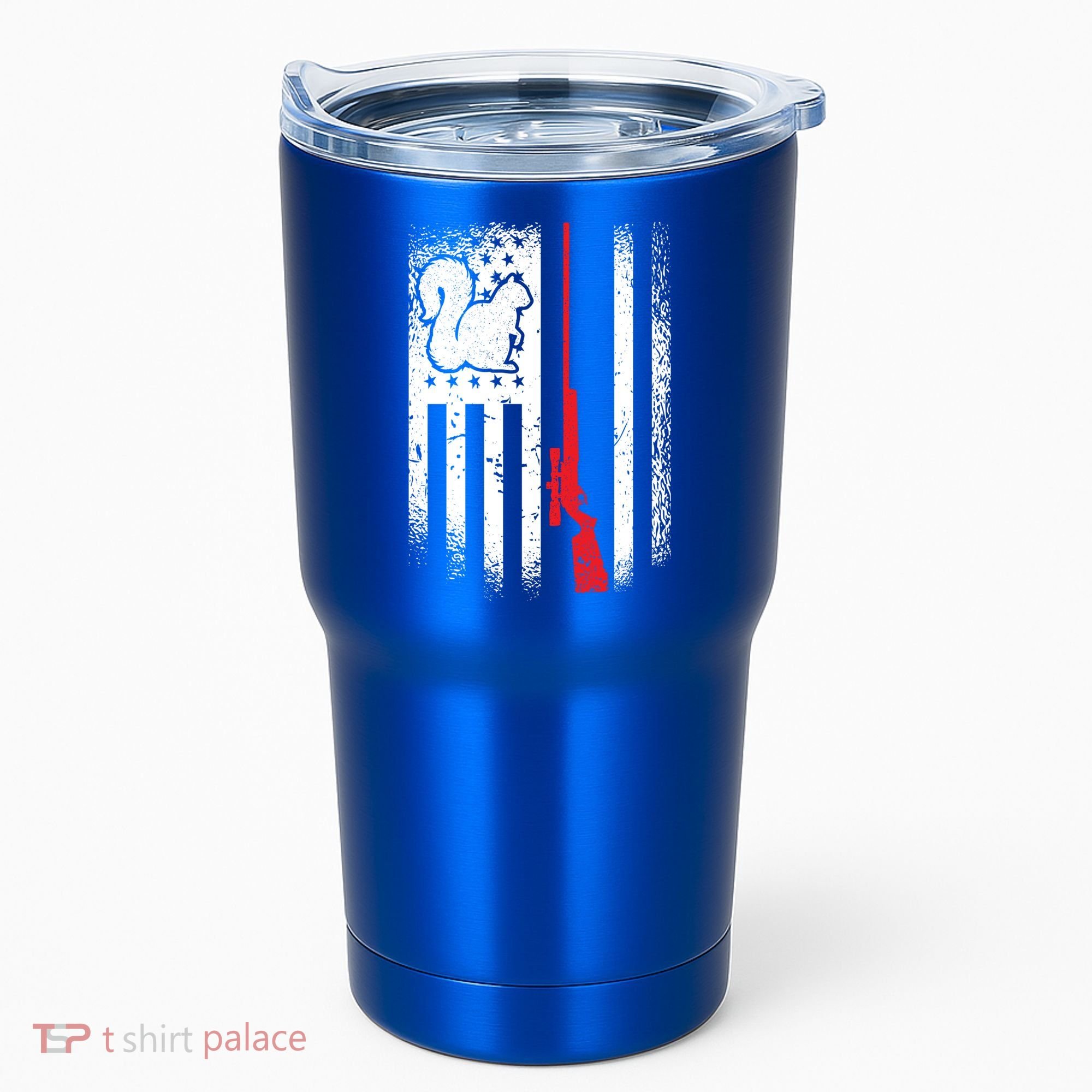 Squirrel Hunter American Flag Varmint Squirrel Hunting Gift Tumbler