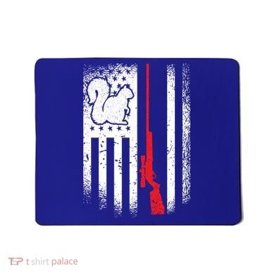 Squirrel Hunter American Flag Varmint Squirrel Hunting Gift Mousepad