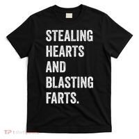 Stealing Hearts And Blasting Farts Retro Vintage T-Shirt thumb 0