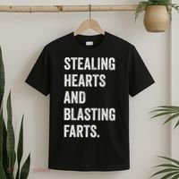 Stealing Hearts And Blasting Farts Retro Vintage T-Shirt thumb 2