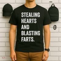 Stealing Hearts And Blasting Farts Retro Vintage T-Shirt thumb 6
