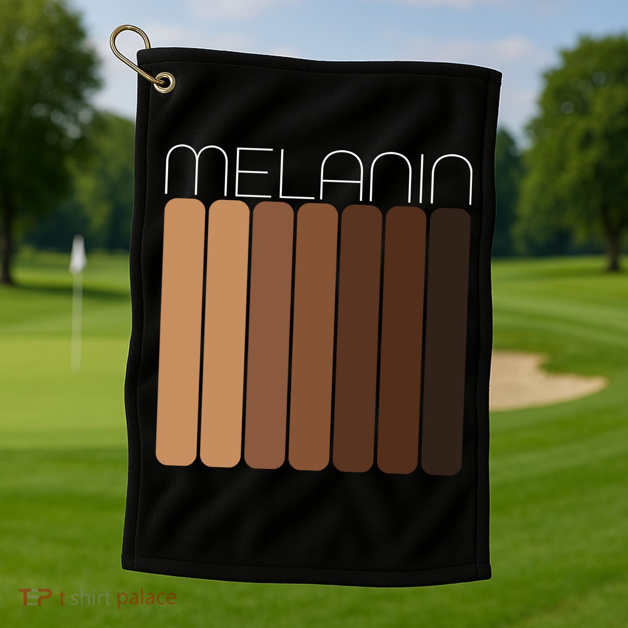 Shades Of Melanin Golf Towel