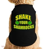 Shake Your Shamrocks Funny St Patricks Day Doggie Tank thumb 0