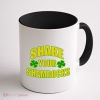 Shake Your Shamrocks Funny St Patricks Day Coffee Mug thumb 1