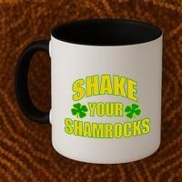 Shake Your Shamrocks Funny St Patricks Day Coffee Mug thumb 2