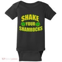 Shake Your Shamrocks Funny St Patricks Day Baby Bodysuit thumb 0