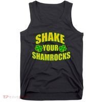 Shake Your Shamrocks Funny St Patricks Day Tank Top thumb 0