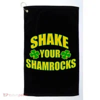 Shake Your Shamrocks Funny St Patricks Day Golf Towel thumb 0