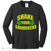 Shake Your Shamrocks Funny St Patricks Day Kids Long Sleeve Shirt thumb 0