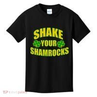 Shake Your Shamrocks Funny St Patricks Day Kids T-Shirt thumb 0