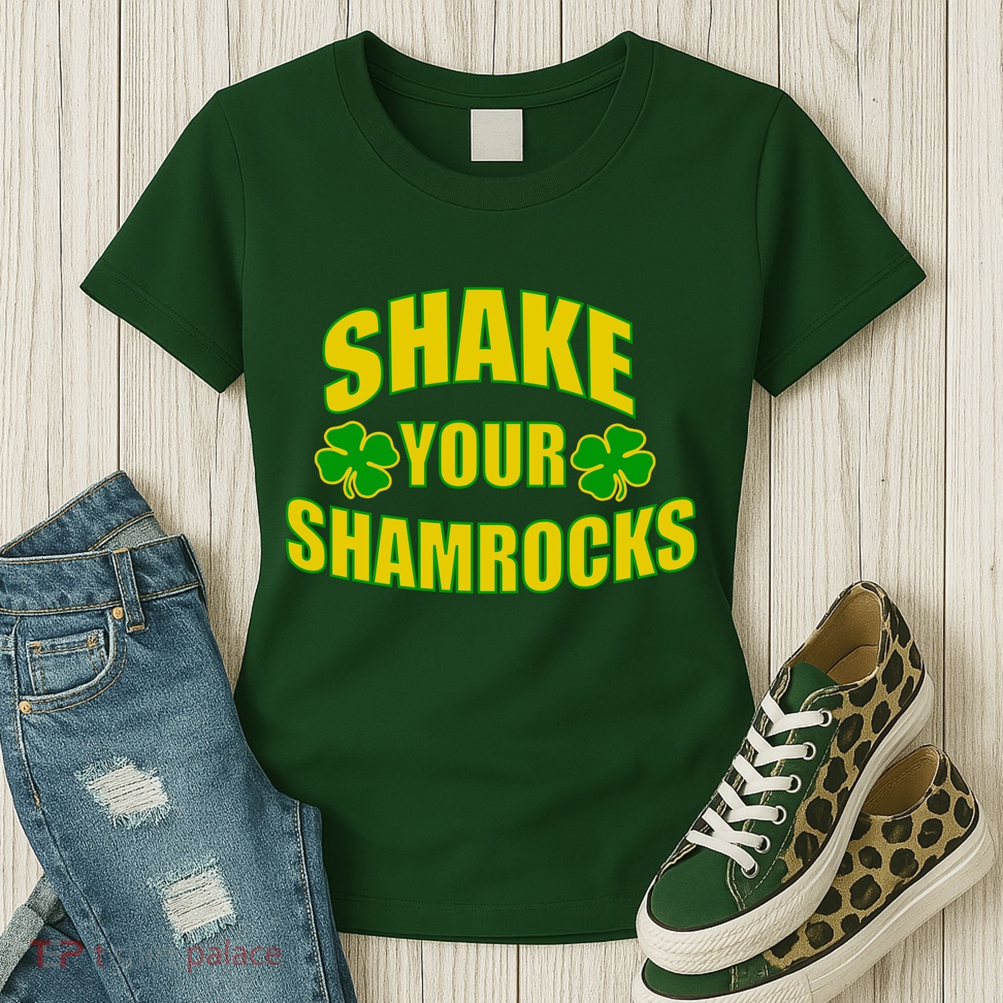 Shake Your Shamrocks Funny St Patricks Day Women's T-Shirt