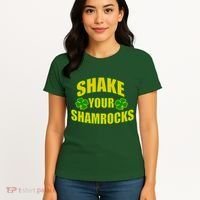 Shake Your Shamrocks Funny St Patricks Day Women's T-Shirt thumb 4